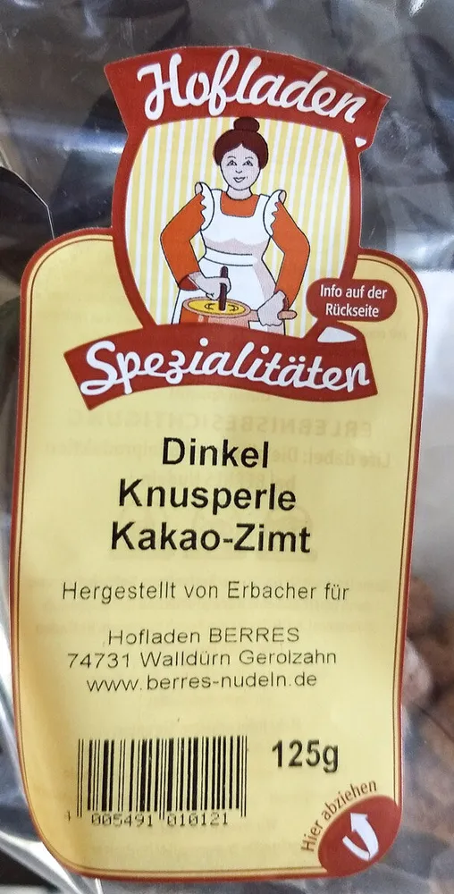 Dinkel Knusperle Kakao-Zimt