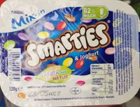 Smarties & Joghurt mit Vanillegeschmack