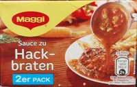 Maggi SAUCE ZU HACK- BRATEN NUTRI-SCORE Mit natürl