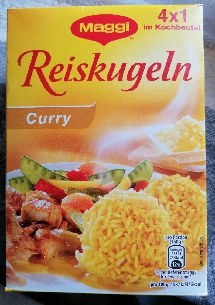 Reiskugeln Curry