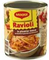 Ravioli  in pikanter Sauce