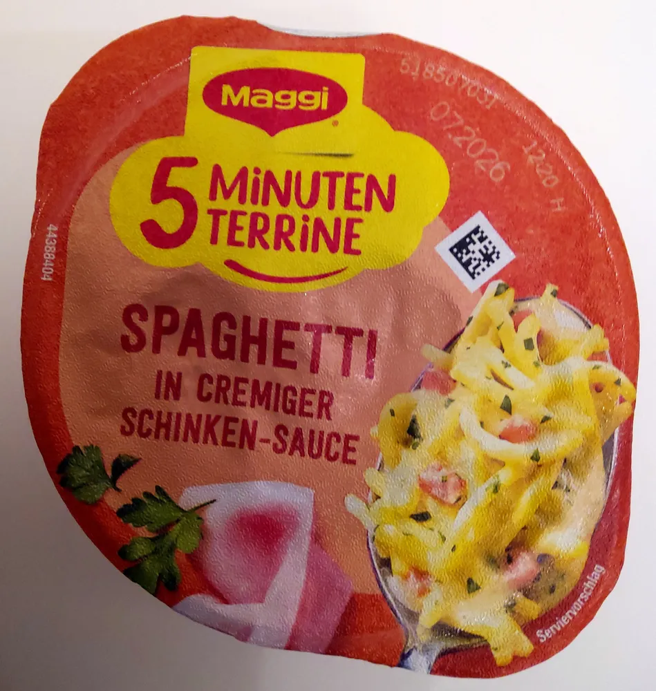 5 Minuten Terrine – Spaghetti in cremiger Schinkensauce