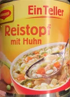 Reistopf mit Huhn