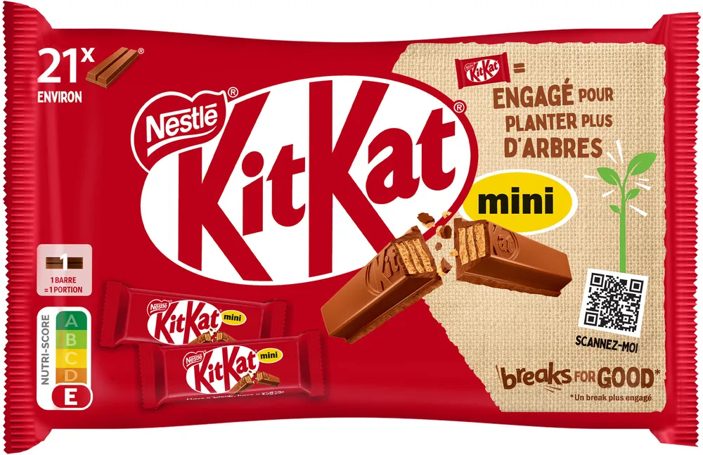 KITKAT Mini Barre au chocolat au Lait, 350g