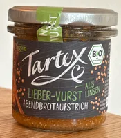 Veganer Bio-Streichwurstaufstrich mit braunen Linsen