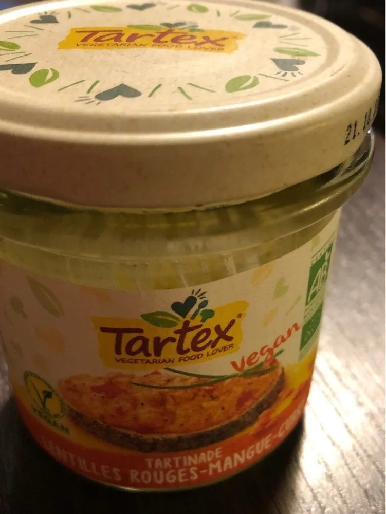 Tartex Lentille rouges Mangue Curry