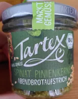 Tartex Bio Spinat Pinienkerne Abendbrotaufstrich 4005514040982 Pflanzlicher Brotaufstrich mit Spinat und Pinienkernen