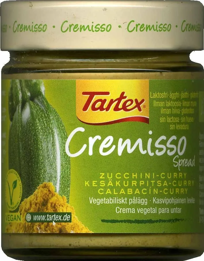Paté vegetal ecológico Cremisso - Calabacín - curry