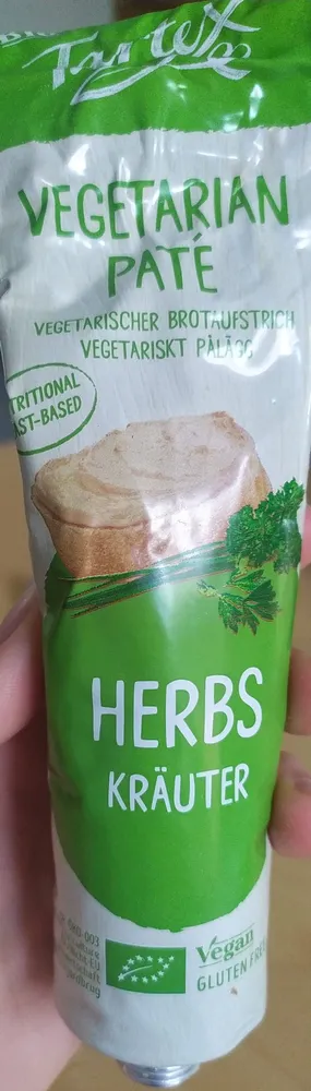 Pâté Aux Herbes En Tube Bio 200G Tartex