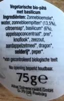 Vegetarische bio-pâté met basilicum