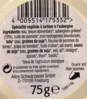TARTEX AUBERGINES GRILLEES