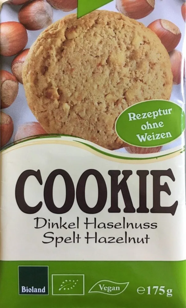 Cookie, Dinkel Haselnuss