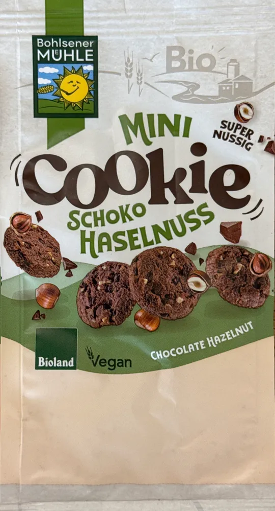 Mini cookie Schoko Haselnuss