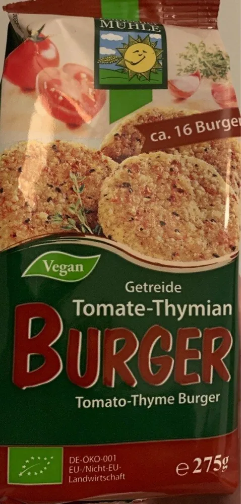 Burger tomato-thyme