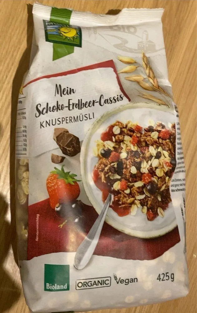 Mein Schoko-Erbeer-Cassis Knuspermüsli