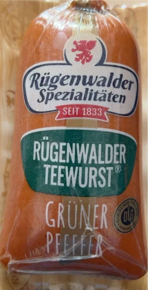 Rügenwalder Teewurst Grüner Pfeffer fein