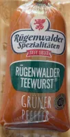 Rügenwalder Teewurst Grüner Pfeffer fein