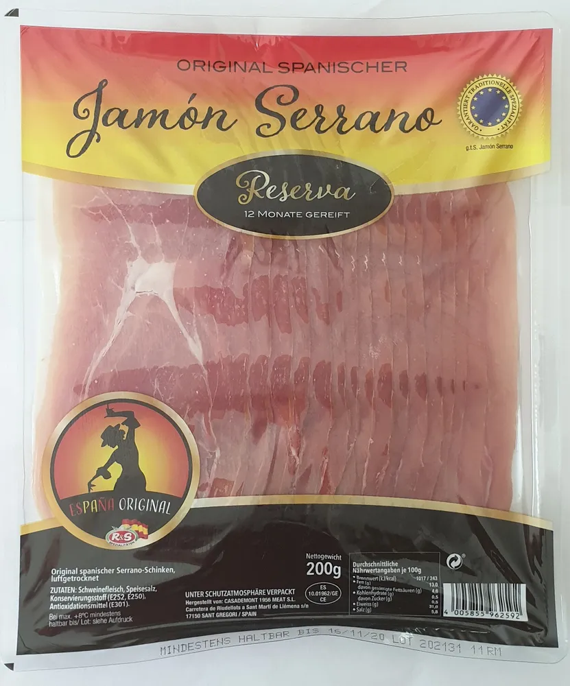 Original spanischer Jamón Serrano