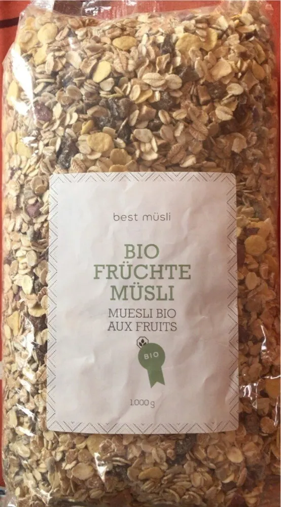 Muesli bio aux fruits