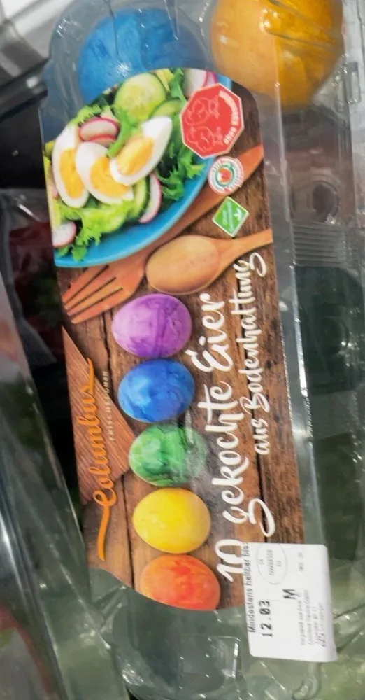10 gekochte eier
