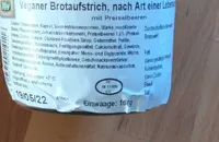 Veganer Brotaufstrich Leberwurst mit Preiselbeeren