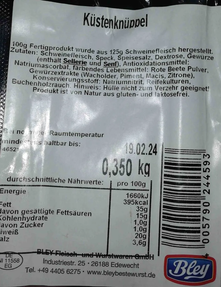 Küstenknüppel [Salami]