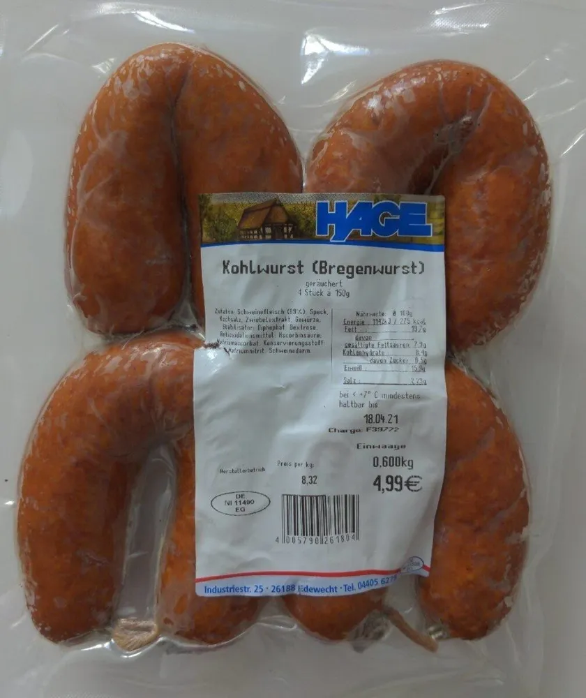 Kohlwurst (Bregenwurst)
