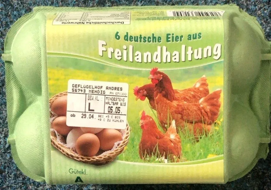 Eier aus Freilandhaltung