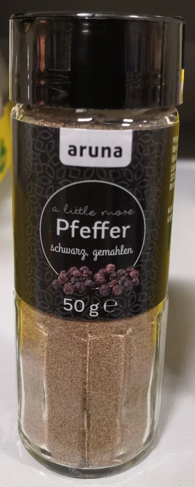 Pfeffer, schwarz, gemahlen