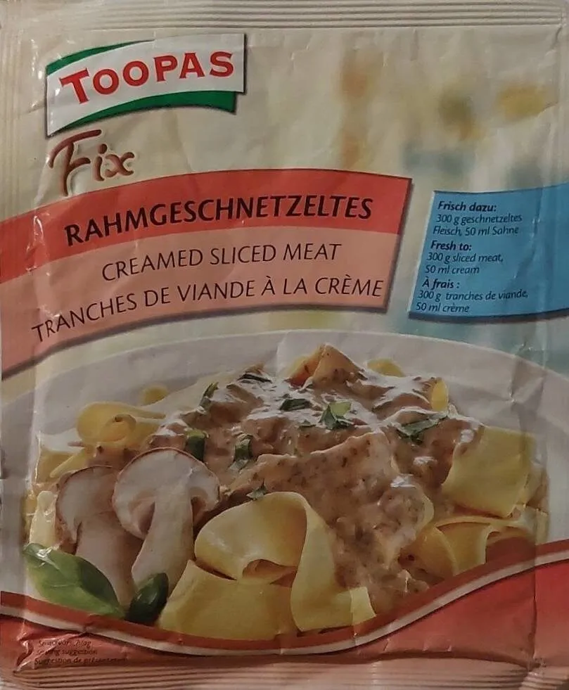Sauce pour tranches de viande à la crème