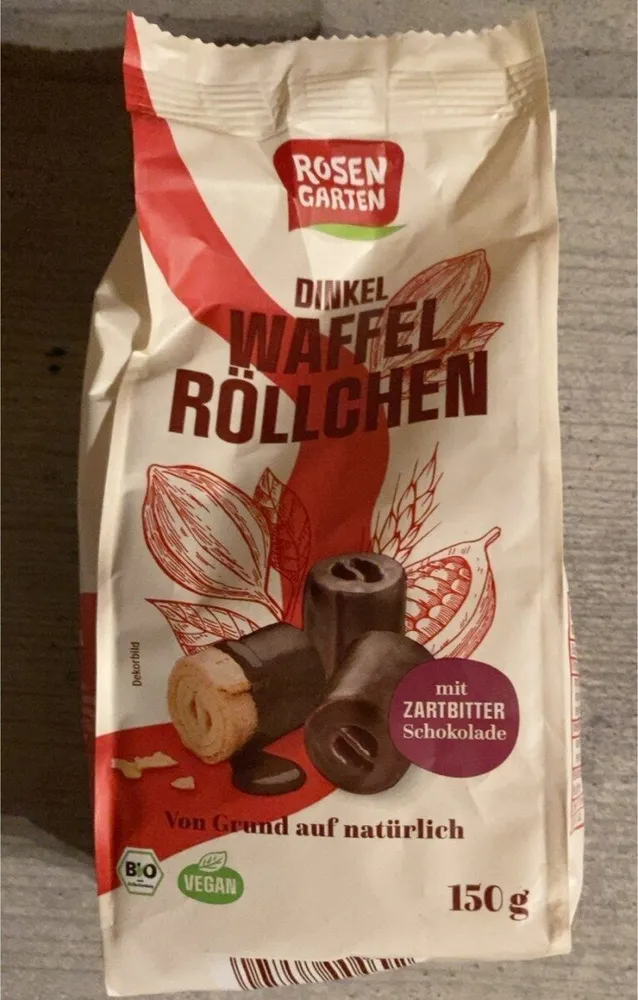 Dinkel Waffeln Röllchen