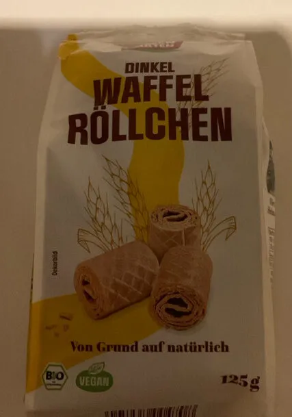 Dinkel-Waffelröllchen