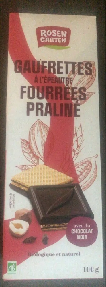 Gaufferette à l’épeautre fourrées praliné
