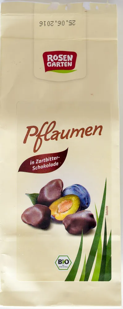 Pflaumen in Zartbitterschokolade