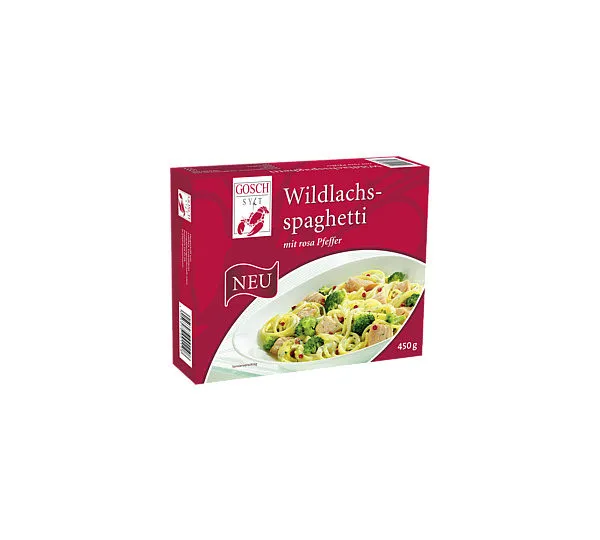 Wildlachs Spaghetti