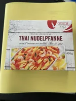Thai Nudelpfanne mit marinieaten Thrimps