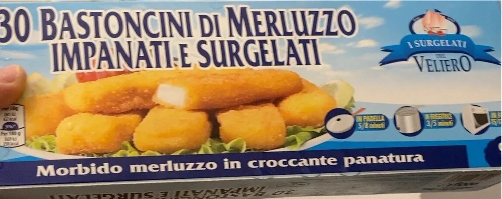 Bastoncini di merluzzo impanati