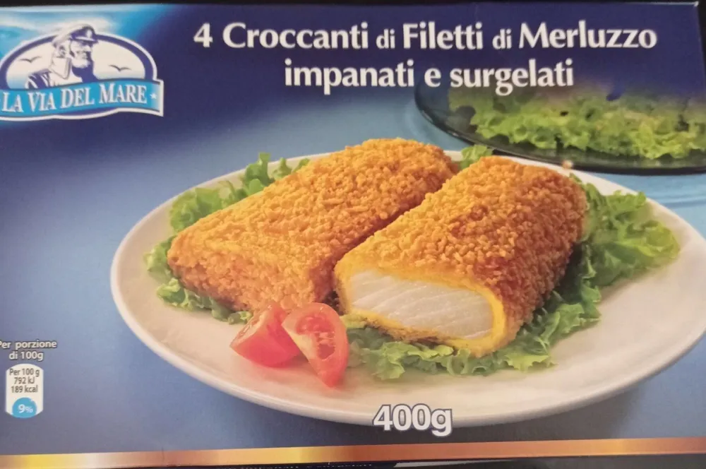 Filetti di merluzzo impanato
