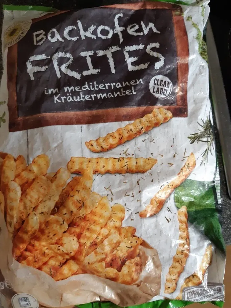 Backofen Frites im mediterranen Kräutermantel