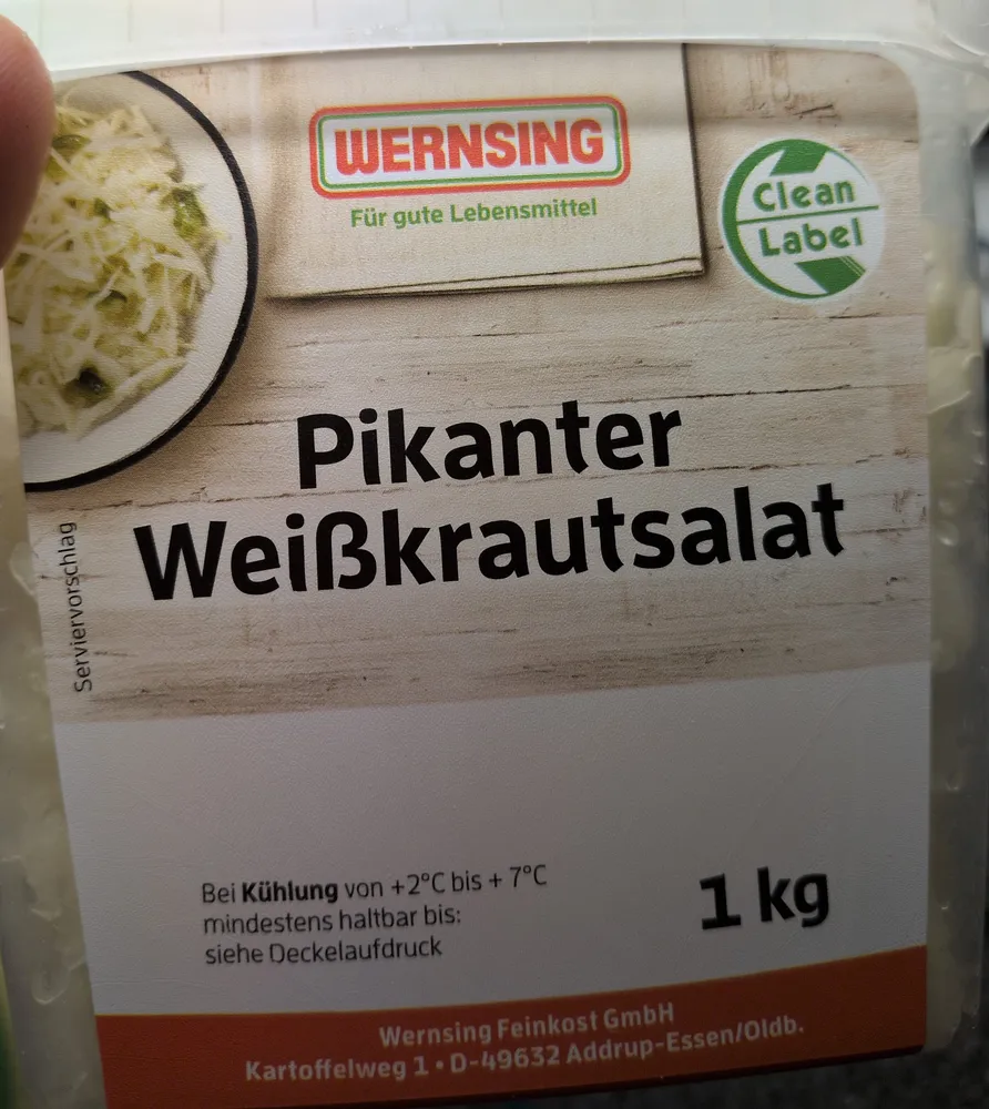 Pikanter Weißkrautsalat