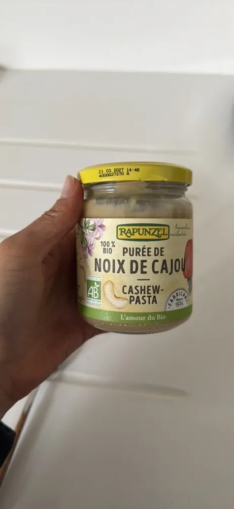 Purée de noix de cajou