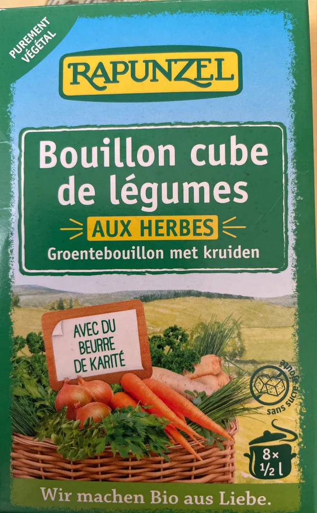 Bouillon cube de légumes aux herbes