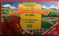 Bouillon de bœuf en cube issu de l'agriculture biologique
