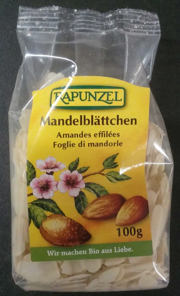 Mandelblättchen blanchiert