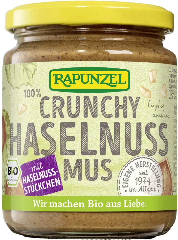 Crunchy Haselnussmus