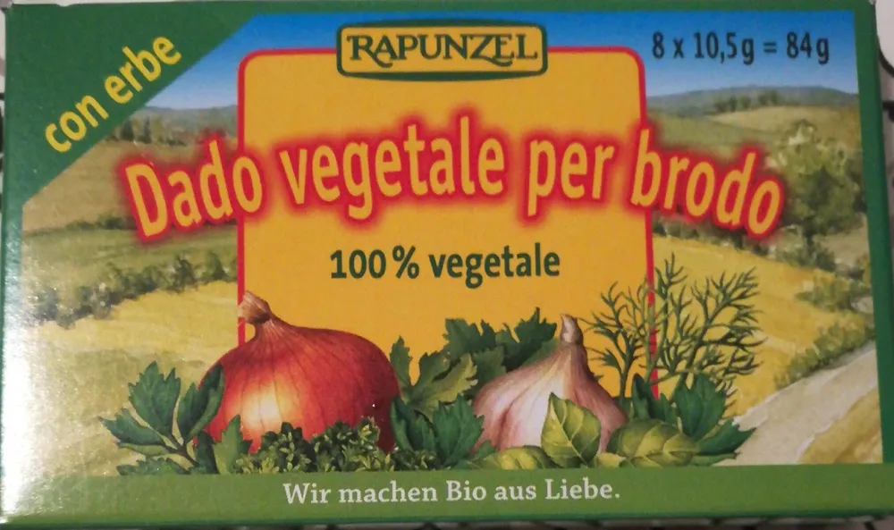Dado vegetale per brodo