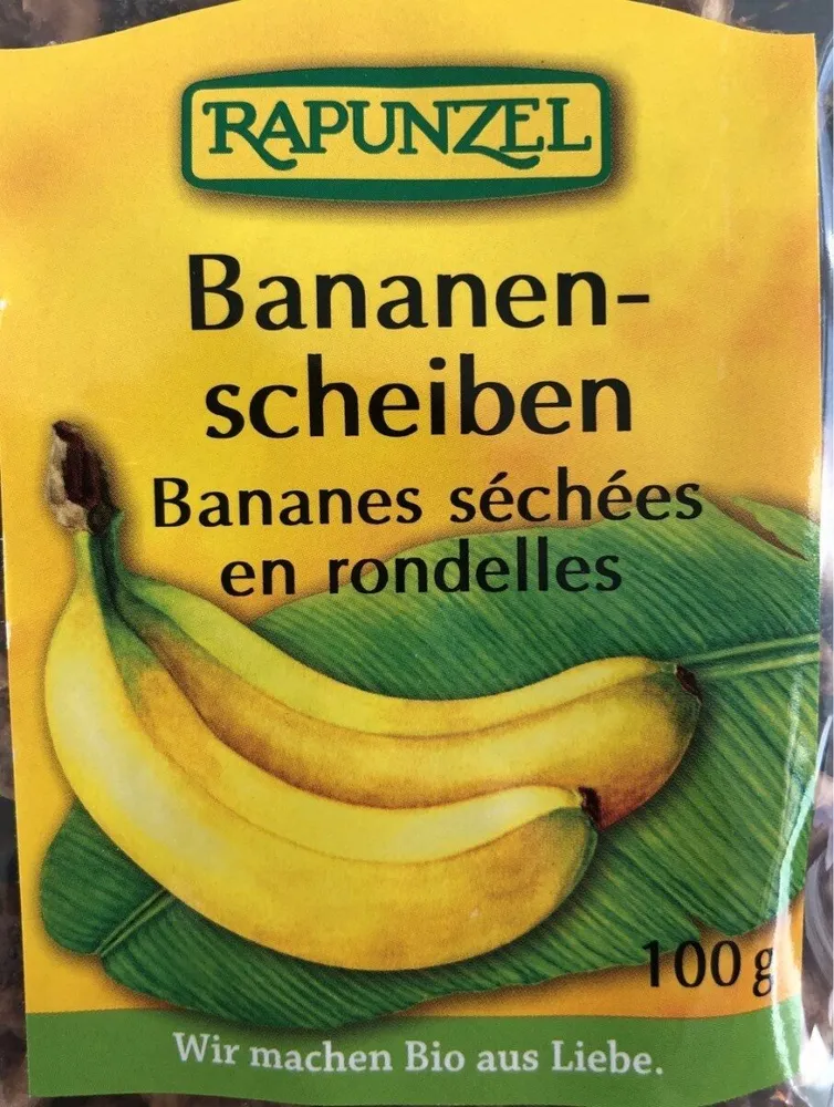 Bananes séchées en rondelles