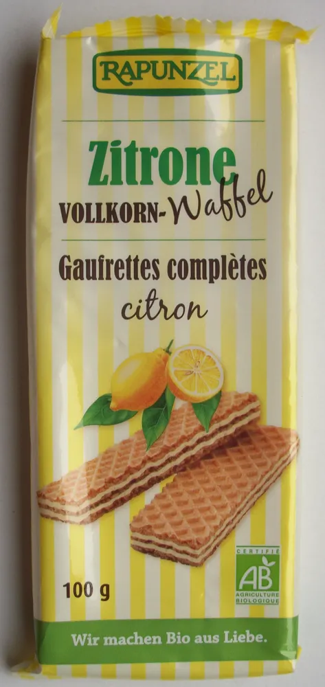 Gaufrettes complètes citron