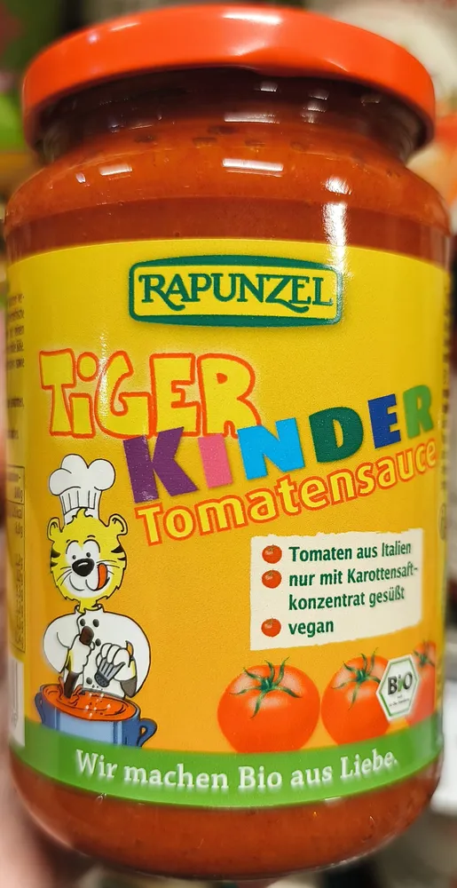 Tiger Kinder Tomatensauce