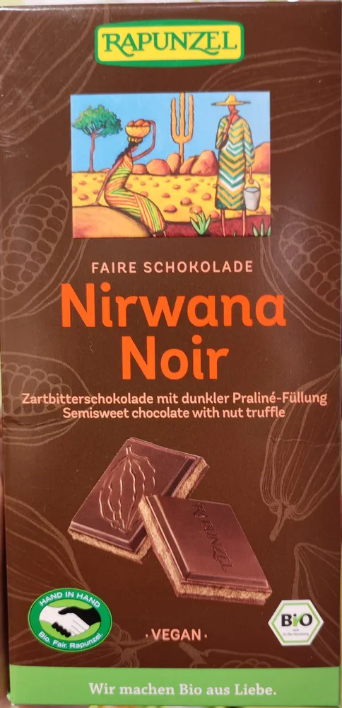 Nirwana Noir 55% Kakao mit dunkler Praliné-​Füllung
